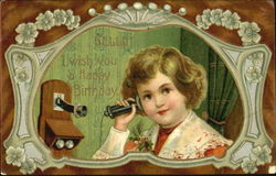 Hello I Wish You A Happy Birthday Postcard