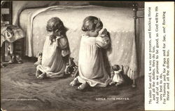 Little Tots Prayer Children Postcard Postcard