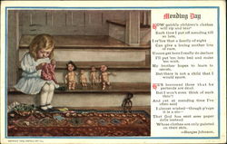 Mending Day Children Postcard Postcard