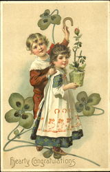 Hearty Congratulations Children Postcard Postcard