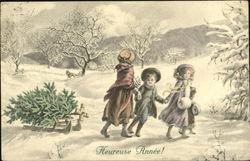 Heureuse Annee! Children Postcard Postcard