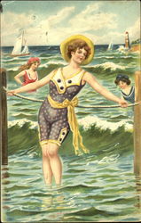 Bathing Beauty Swimsuits & Pinup Postcard Postcard