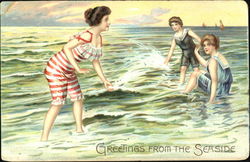 Greetings From The Seaside Postcard