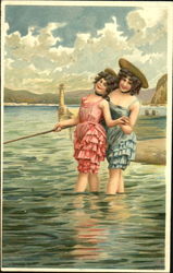 Bathing Beauties Swimsuits & Pinup Postcard Postcard