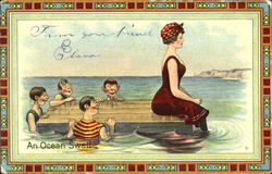 An Ocean Swell Swimsuits & Pinup Postcard Postcard