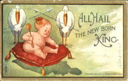 All Hall The New Born King Postcard