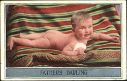 Fathers Darling Postcard