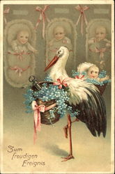 Zum Freudigen Ereignis Babies Postcard Postcard