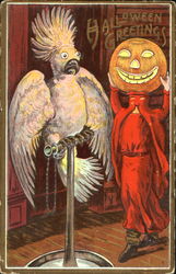 Halloween Greetings Postcard Postcard