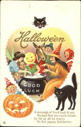 Series 216-E Halloween Party Postcard