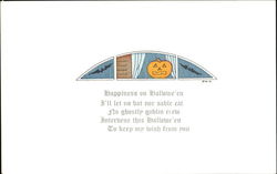 Happiness On Halloween Postcard Postcard