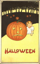 Series 57-A Halloween Baby with JOL Postcard