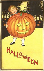 Series 57-F Halloween JOL Postcard Postcard