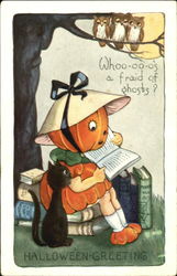 Pumpkin Girl Postcard