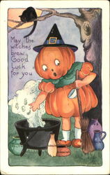 May The Witches Brew Good Luck For You Halloween Postcard Postcard