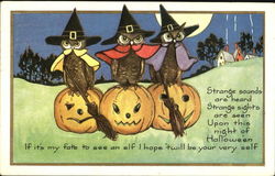 Owls Witches  on JOLS Postcard