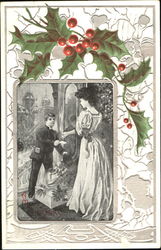 A Merry Christmas Postal Postcard