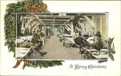 A Merry Christmas Military Postcard Postcard