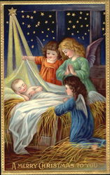 A Merry Christmas To You Angels Postcard Postcard