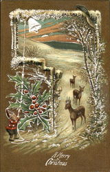 A Merry Christmas Postcard Postcard