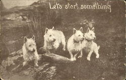 Let's Start Something Postcard