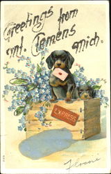 Greetings From Mt. Temens Mount Clemens, MI Postcard Postcard