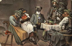 Der Salontiroler Dogs Postcard Postcard