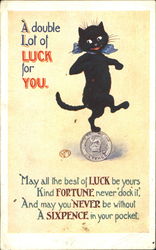 A Double Lot Of Luck For You Postcard