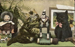 Playtime Cats Postcard Postcard