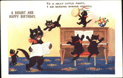 A Bright And Happy Birthday Postcard