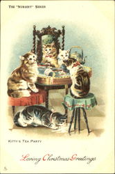 Kitty's Tea Party Postcard