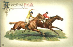 An Exciting Finish Postcard