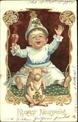 Prost Neujahr! Postcard