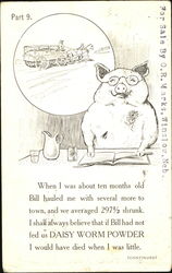 Part 9 Pigs Postcard Postcard