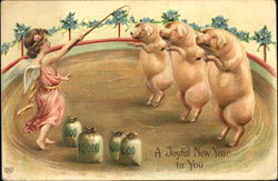 A Joyful New Year To You Postcard