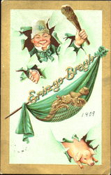 Erin Go Bragh Pigs Postcard Postcard