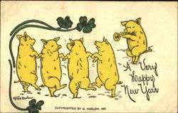 A Very Happy New Year Postcard