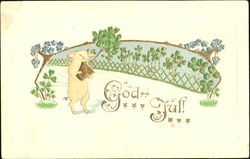 God Jul Pigs Postcard Postcard