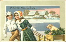 A Happy New Year Postcard