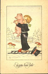 Ein Gutes News Fahi Pigs Postcard Postcard