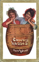 Country Lasses Pure & Sweet Postcard