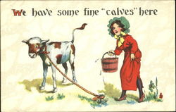 We Have Some Fine Calves Here Cows & Cattle Postcard Postcard