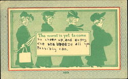 The Worst Is Yet To Come Women Postcard Postcard