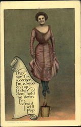 They Say I'm A Corker Women Postcard Postcard