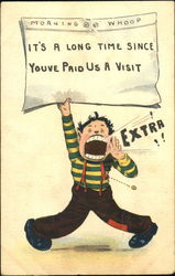 It's A Long Time Since You've Paid Us A Visit Comic, Funny Postcard Postcard