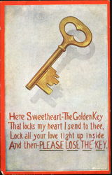 The Golden Key Postcard