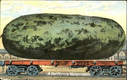 A California Watermelon Postcard