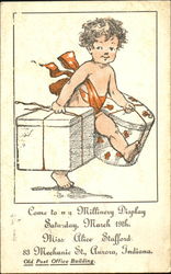 Millinery Display Advertising Postcard Postcard