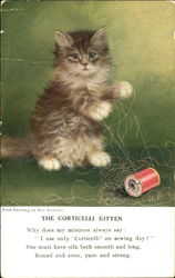 The Corticelli Kitten Postcard