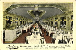 Lorber's Restaurant, 1418-1420 Broadway Postcard